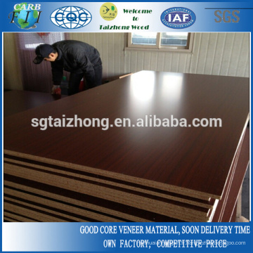 18mm Melamine Sapeli Panel de particules